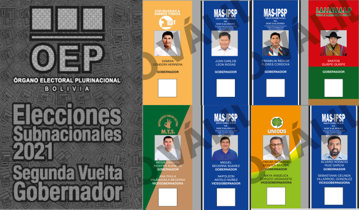 TSE comienza la impresión de papeletas para la segunda vuelta en La Paz, Chuquisaca, Tarija y Pando