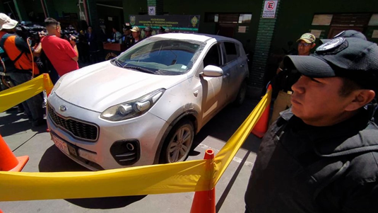 Foto fuente: opinión Foto: El vehículo robado en Chile y que fue recuperado en el Trópico