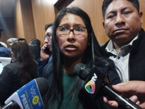 foto fuente: captura foto: La alcaldesa de la ciudad de El Alto, Eva Copa.